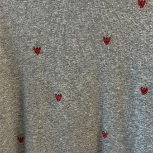 Kate Spade Gray Sweatshirt with Red Accents - Picture 3 of 11